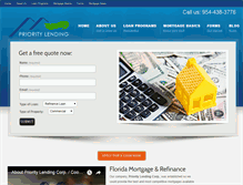 Tablet Screenshot of prioritylendingcorp.com